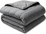 Weighted Blanket(10lbs 48''X72''), Soft and Cozy, Designed with Standard Grid Stitching, Suitable for Use Whilst Resting ona Sofa or Bed,Grey