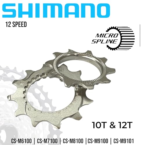 Verschleiß Ersatz Ritzel Shimano Deore SLX XT XTR MTB Ebike für Micro Spline Freilauf Kassetten CS-M6100 I CS-M7100 I CS-M8100 I CS-M9100 (10&12 Zähne)