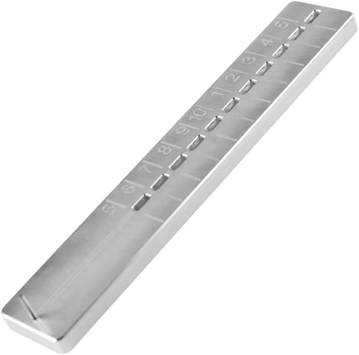 2pcs Magnetic Hook Spacing Board & Line Measuring Tool | Multi-Function Leader Gauge with Distance Ruler for Precision Rig Tying Fishing Accessory