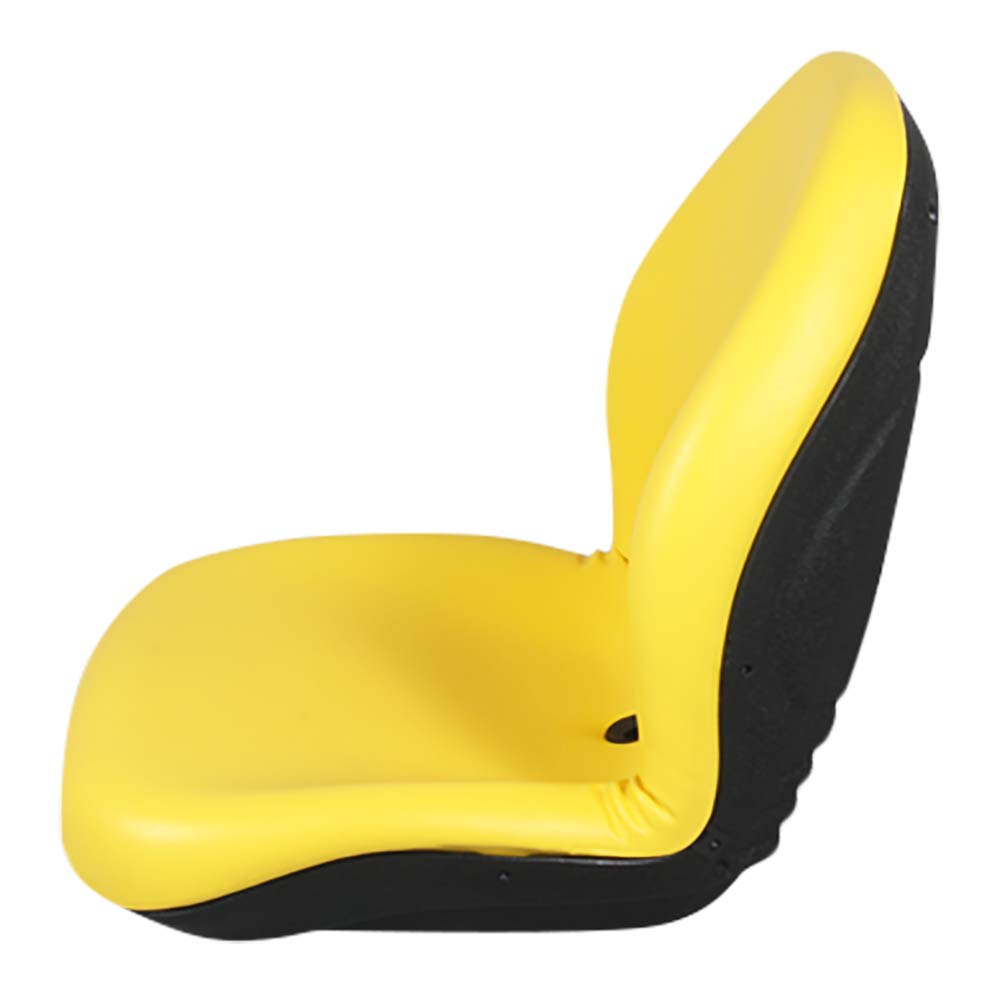 PVC Sitzschale 482mm breit und hoher Rücken passend für JD Rasentraktoren, gelb