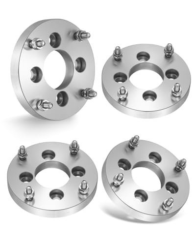 EVIL ENERGY 4x110 to 4x156 Wheel Adapters Compatible with EZGO EZ GO Golf Cart Club Car ATV 1 inch Lug Centric 4 pcs Wheel Spacers with 74 Hub Bore M12x1.25 Stud Not Hubcentric Silver