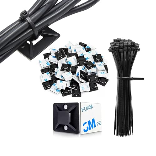 Neyiem �P�[�u���^�C �}�E���g�x�[�X 30mm*30mm �z���Œ�c�[�� �i�C���������o���h�Z�b�g �i�C�����P�[�u���X�g���b�v �P�[�u���Ǘ� ���͔S���e�[�v�t���z�� �Œ�� �P�[�u�� �R�[�h���[ ���� �ϔM�� �ϋv�� �Œ�x�[�X �y50�Z�b�g�z�u��