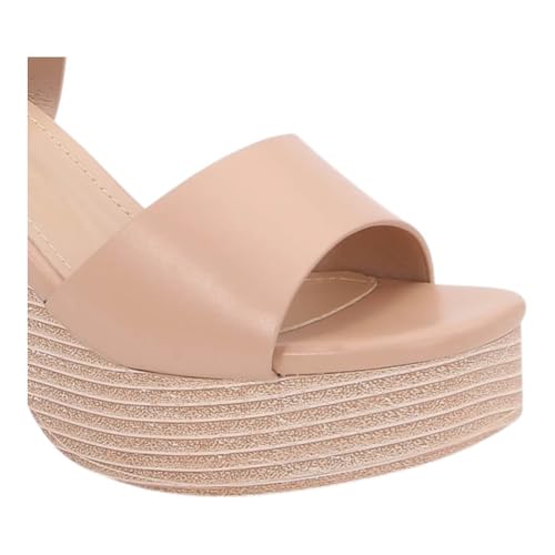 Women Open Toe Platform Block Heel Sandals With Ankle Strap4