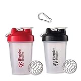 Classic Blender Bottle with Stainless Steel Wire Whisk Ball - The World's Best Selling and Original Iconic Design - BPA and Sulfate Free for All of Your Shaker Bottle Needs - 2 Pack (Various Colors)
