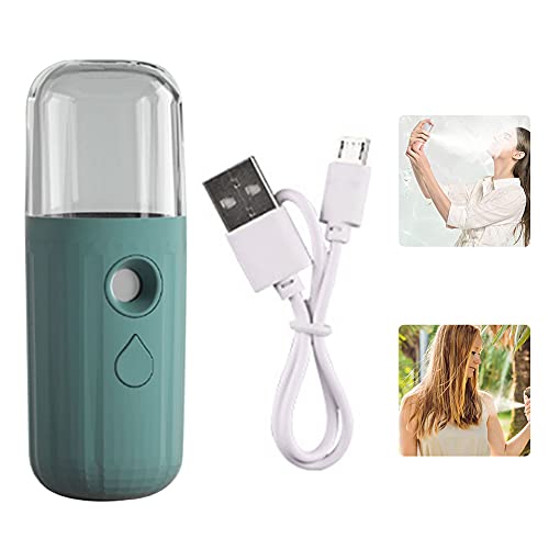 Nano Facial Mister Face Mist Portable Face Steamer Sprayer Face Steamer Mini USB Rechargeable for Hydration Facial Skin Care 30 ml Black and White - Image 5