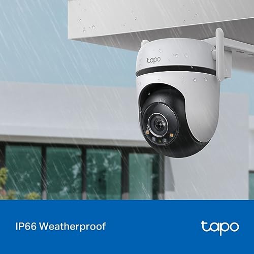 Tapo TP-Link C520WS 2K QHD 4MP Outdoor Pan/Tilt Security Smart Wi-Fi Camera,IP66 Weatherproof, AI Detection,360° Visual Cover