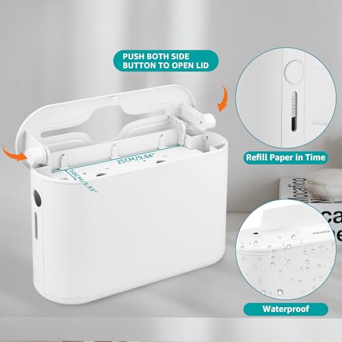 Image of Pollock Paper Towel Holder Dispenser Countertop Commercial,White-M