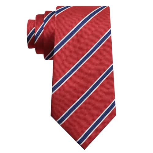 Image of Luckyvestir Striped Ties for Men Classic 3.15 inch Men's Tie Formal Neckties for Business Graduation Dinner Wedding