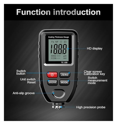 Medidor de Grosor de Recubrimiento Coating Thickness Gauge miniatura 6