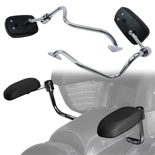 GQUIKGW Barra de Apoyo para Indian para Roadmaster para Elite 2018,2024 Reposabrazos para Baúl De Pasajeros Motocicleta, 2 Piezas Kit Reposabrazos para Asiento Trasero Caja De Maleta Trasera