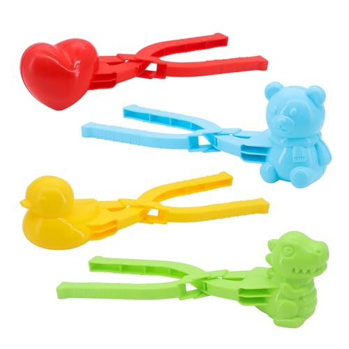 CheurYae 4 Pcs Rice Mold Yellow Duck Sushi Molds Onigiri Mould Snowball Maker Clip Creative Animals Mold for Rice Balls Sushi Croquettes
