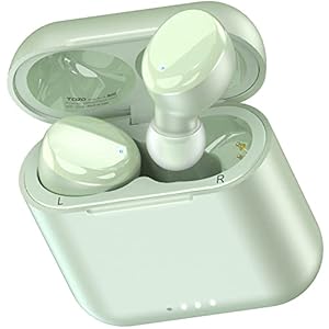 TOZO T6 (Classic Edition) True Wireless Earbuds Bluetooth 5.3 Headphones Touch Control with Wireless Charging Case IPX8 Waterproof Stereo Earphones in-Ear Built-in Mic Headset Premium Deep Bass Green