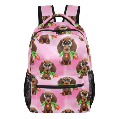 Sac à dos d'école rose léger pour soulager le dos des adolescents