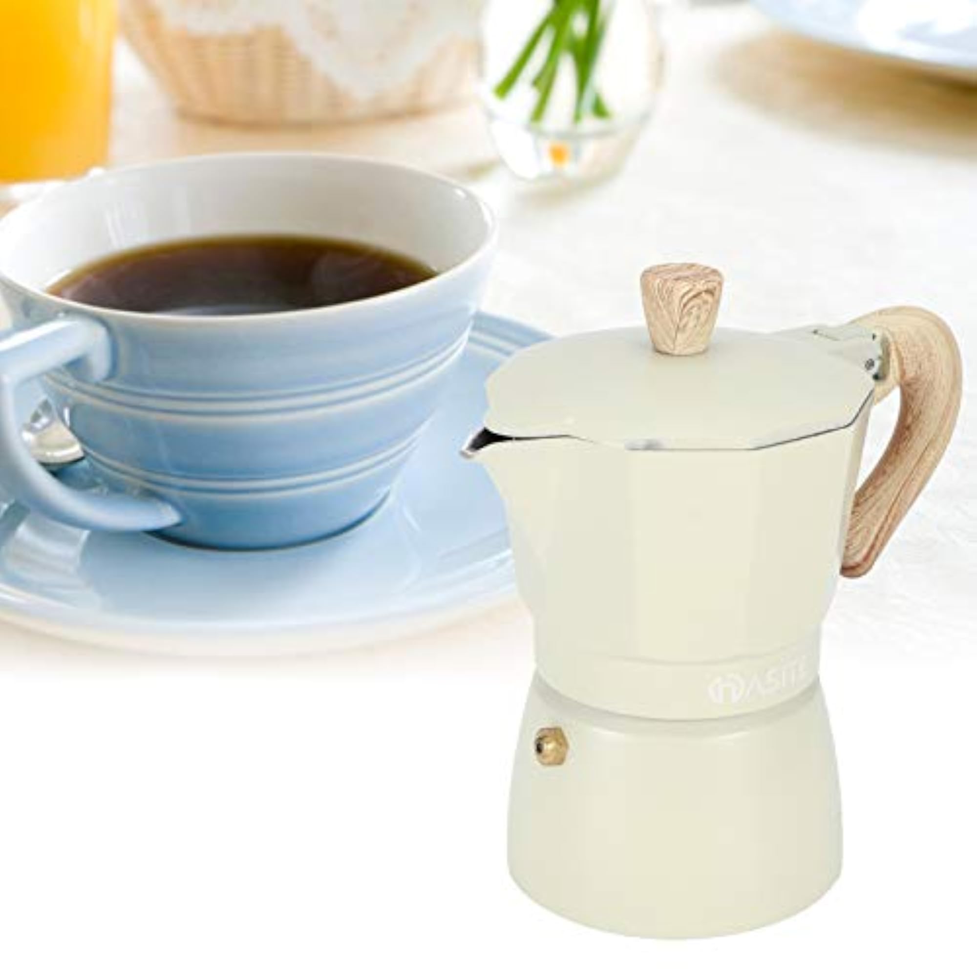 Aluminium Small Coffee Maker, 300ML