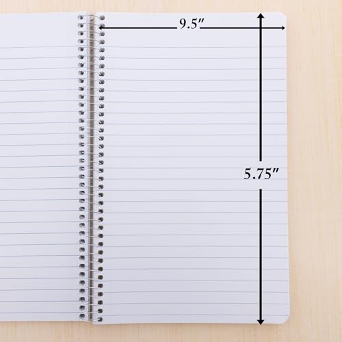 Carnets de notes lignés triple section à spirales pour une écriture fluide - 4