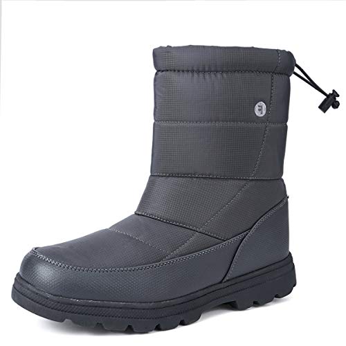 gracosy Botas de Nieve Hombre Mujer 2020 Doble Piel Vellón Calzado Calentar Planas Antideslizante Casual Aire Libre y Deportes Sneakers Unisex Negro