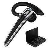 earpiece for singers on stage  Trucker Bluetooth Headset V5.0, 16 Hrs Talktime Bluetooth Earpiece CVC8.0 Hands-Free Headphones with Microphone for iOS an.