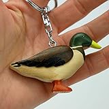 Ente Stockente Erpel Schlüsselanhänger aus Holz