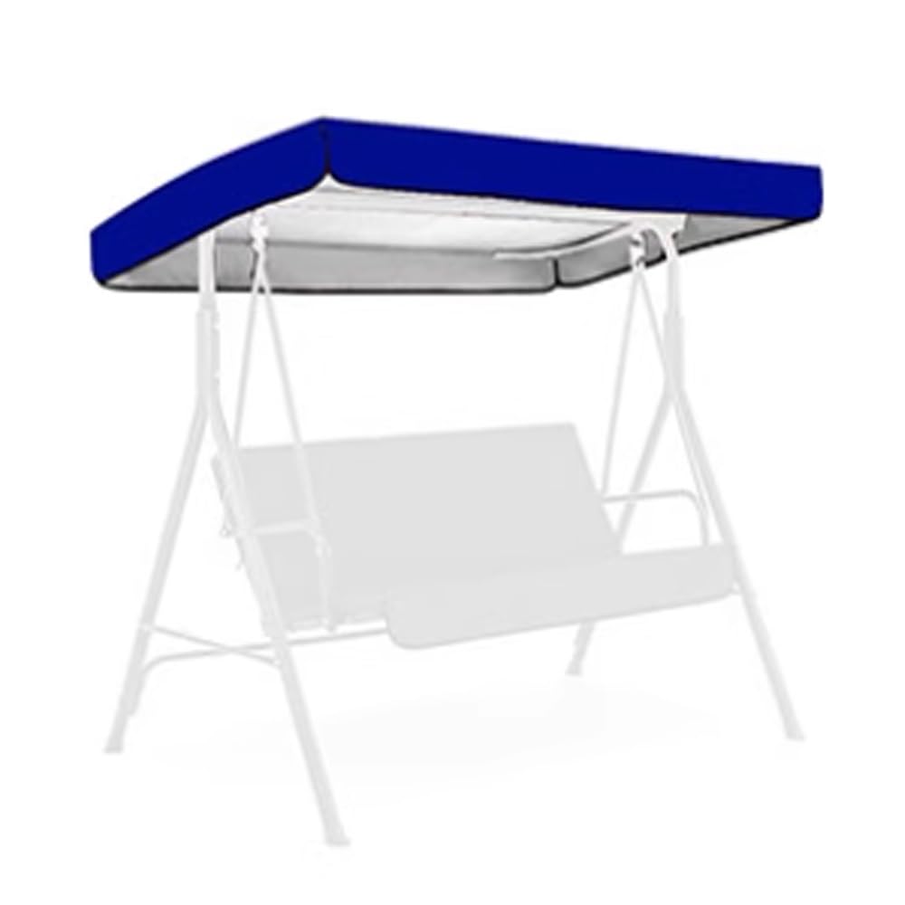 Uniwersalny zapasowy baldachim do 3-osobowej huśtawki ogrodowej, wodoodporny i chroniony przed promieniowaniem UV, pasuje do 191 x 120 cm, idealny do ogrodu, na patio, kolor niebieski i stylowy design