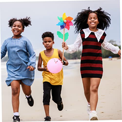 Eioflia Garden Decor Windmill Plastic Rainbow Pinwheel Decorative Plastic Spinners Windmill Flower Windmill Toy Garden Decoration Wind Spinners For Garden #TOP6