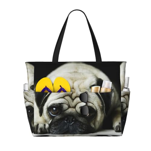 Sac fourre-tout Carlin Triste avec poignées : l'accessoire idéal pour vos journées plage
