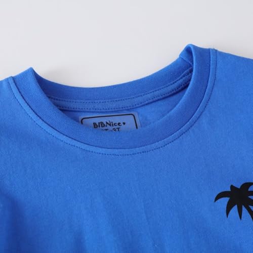 Image of Toddler Boy Clothes Kids Summer Cotton Outfits Shirt Short Sets Size 2-7