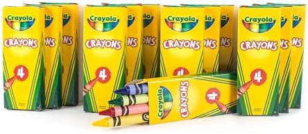 12 Boxes Crayola 4-ct. Crayon Party Favor Pack Colors