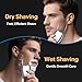 All-Metal Mini Electric Shaver for Men – Portable Travel Razor with Mirror Cap, Smooth & Close Shave, LED Display, USB-C Fast Charge, Wet/Dry Waterproof – RX40 Silver