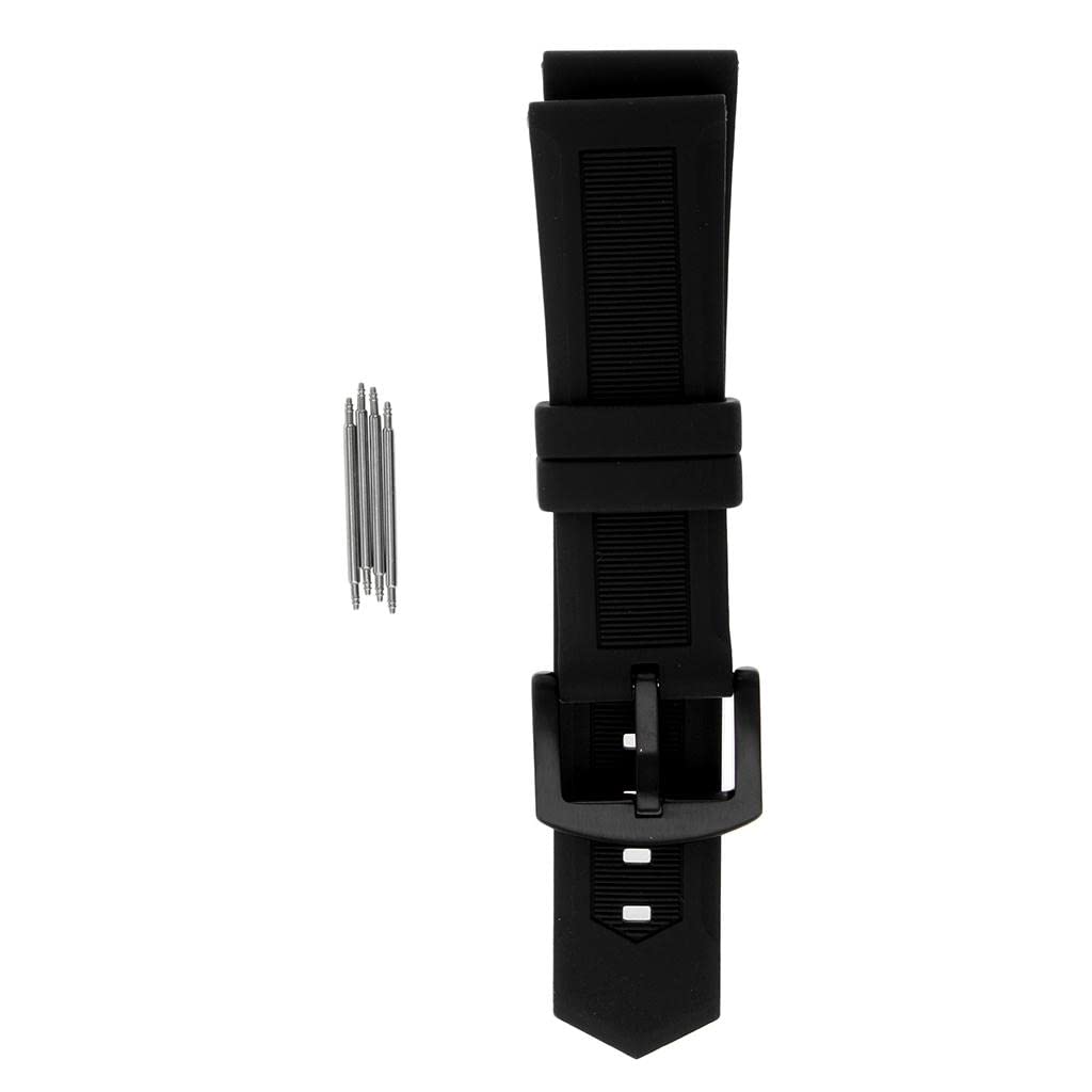 CALANDIS Black Silicone Rubber Sport Replacement Watch Band Strap 21mm Black (B09ZTXSD3P) Amazon Price History, Amazon Price Tracker