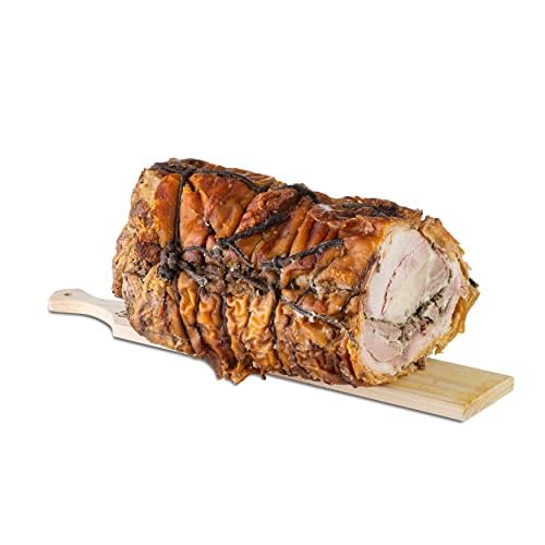 Moretti® Porchetta d'Ariccia IGP Emballé sous vide | Croustillant à l'extérieur | Produit typique | Sans gluten | Sans conservateurs | Viande de porc italienne sélectionnée 3Kg