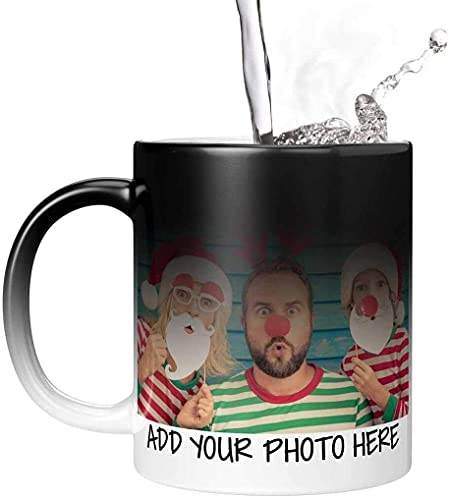 Nubaka Color Changing Sublimation Mugs, Black Sublimation Mugs, Porcelain Black Coated Magic Mugs Classic Drinking Cups, Mugs For Cappuccino, Espresso, Latte, Milk, Tea, Mug Diy Gifts，Set Of 6 #TOP1