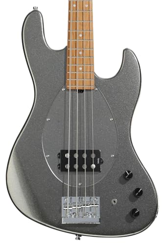 Sadowsky MetroExpress Vintage M Bass Guitar - Solid Silver Metallic, Roasted Maple Fingerboard