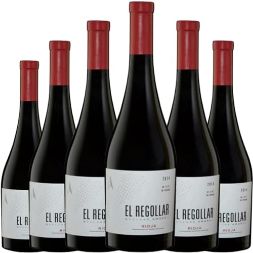 El Regollar vino tinto crianza con coupage de Tempranillo, Garnacha y otras variedades, aromas complejos, gran equilibrio y final largo en boca.| 6 botellas