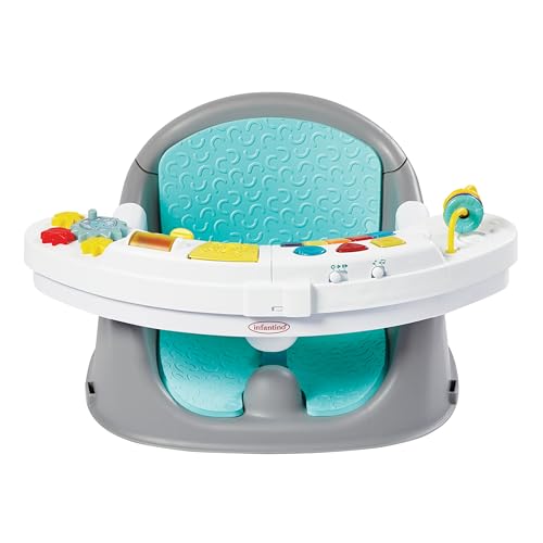 Infantino Music & Lights 3-in-1 Discovery Seat & Booster, Mint | Play,…
