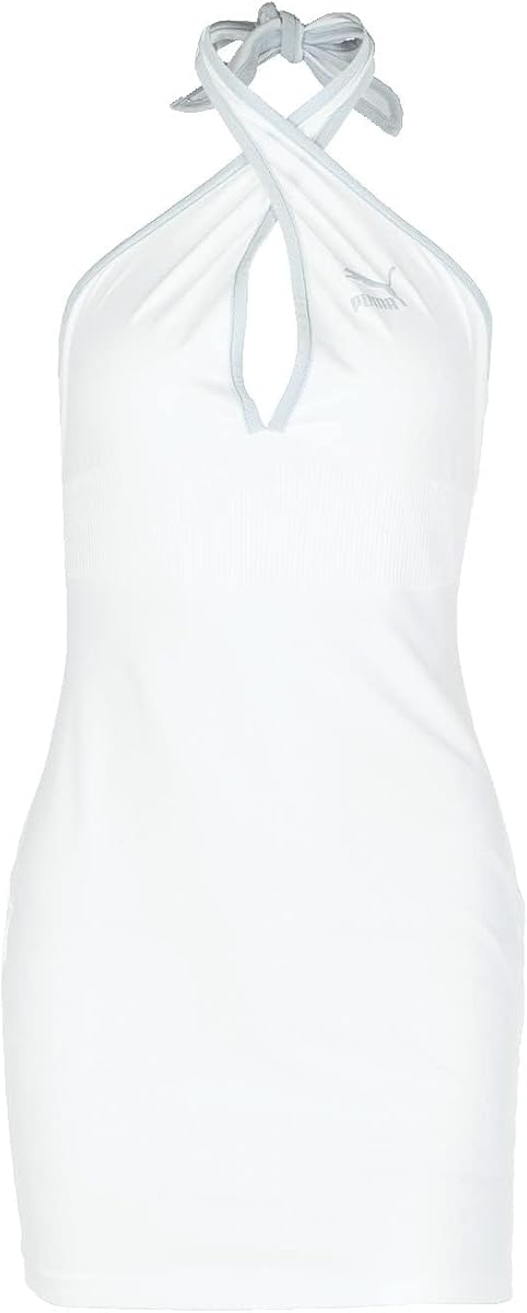 PUMA Classics Summer Resort Halterneck Dress Puma White SM