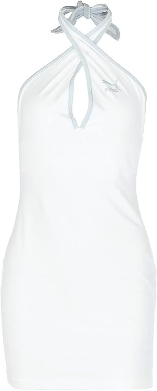 PUMA Classics Summer Resort Halterneck Dress Puma White SM