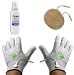 Premium Conductive Gloves Package for Electrotherapy Treatment of Pain, Swelling, Nerve and Joint Pain, Carpal Tunnel, Arthritis, etc. (1 PAIR - Silver Thread) (Large)