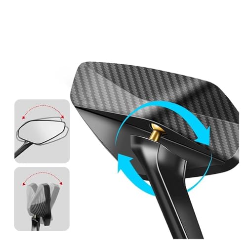 Espejo moto gran angular antivibración retrovisor para TRK 502 y Leoncino 500 5