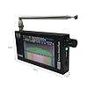 Portable DSP SDR Radio Receiver 4.3 Inch Touchscreen 100KHz-149MHz Full Bands, FM, SSB, CW, HAM Radio with Waterfall Display