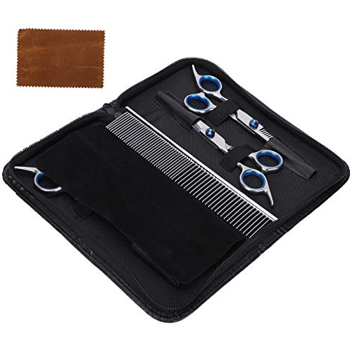 Kit de tosa para gatos, kit de tosa para animais de estimação, conjunto de tesouras de aço inoxidáve
