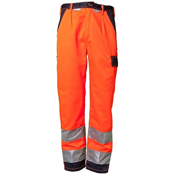 Planam Maat 42 heren veiligheidsbroek 2-kleurig oranje marine model 2016