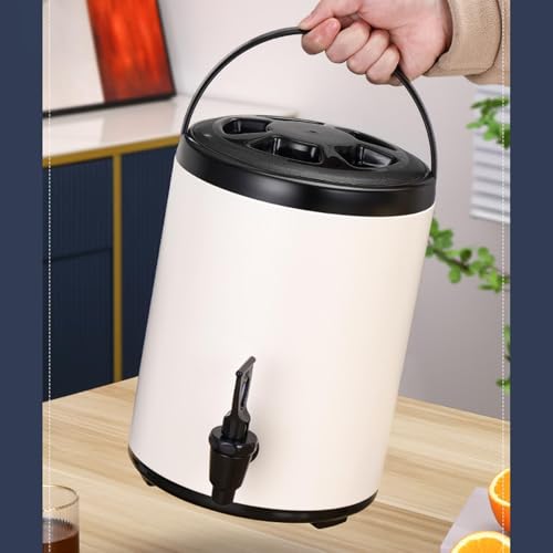 Récipient isotherme boisson 8L blanc fontaine à jus thé - 4