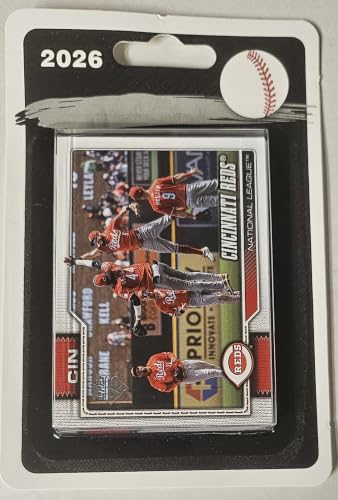2026 Team Set Cincinnati Hand Collated Blister Packed 22 Card Topps Reds Team Set Series 1 & 2
