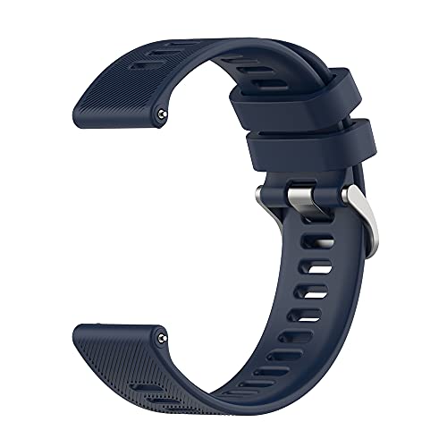 Kompatibel mit Garmin Forerunner55 B&auml;ndern, Silikon Uhrenarmband Ersatz Zubeh&ouml;r f&uuml;r Garmin Forerunner 55 GPS Running Smartwatch (marineblau)