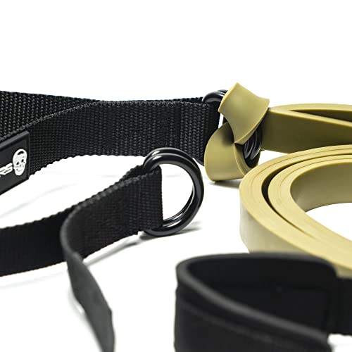 Image of Gymreapers Resistance Band Handle /Door Anchor Combo - Exercise Band at Home Workout - (1 Pair of Handles) - Used with Any Resistance Bands for Men and Wome