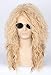LeMarnia 80s Rock Wigs Golden Curly Mullet Wigs for Men and Women Fun Costume Party Wigs
