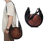 JDIEOQA Sac à Ballon avec Poche zippée, bandoulière en Maille, Rangement pour équipeme...