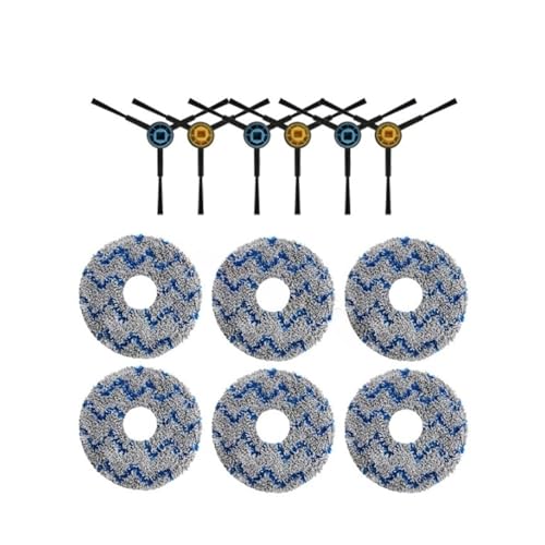 Main Brush, Side Brush, Hepa Filter, Mop Pad, Dust Bag, Compatible for Midea W11 V10 V12, Robot Vacuum Cleaner Accessories Spare Parts(Color:Set 04)