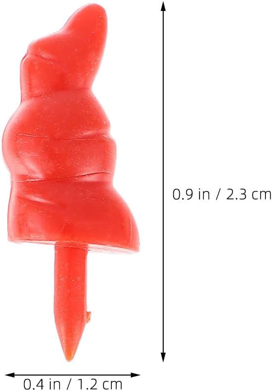 Operitacx 150pcs Snowman Noses Findings for Crafts, Carrot Noses for Snowmen Christmas Craft Decoration 12x23mm