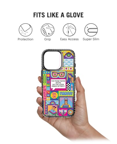 Image of DailyObjects Case for iPhone 16 Pro Max Compatible with Mag-Safe Wireless Charging, Stride 2.0 Phone on EMI Slim Shockproof Back Cover with Inner Magnetic Ring